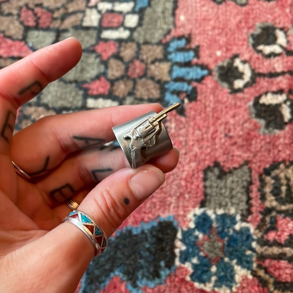 Sterling silver cuff ring